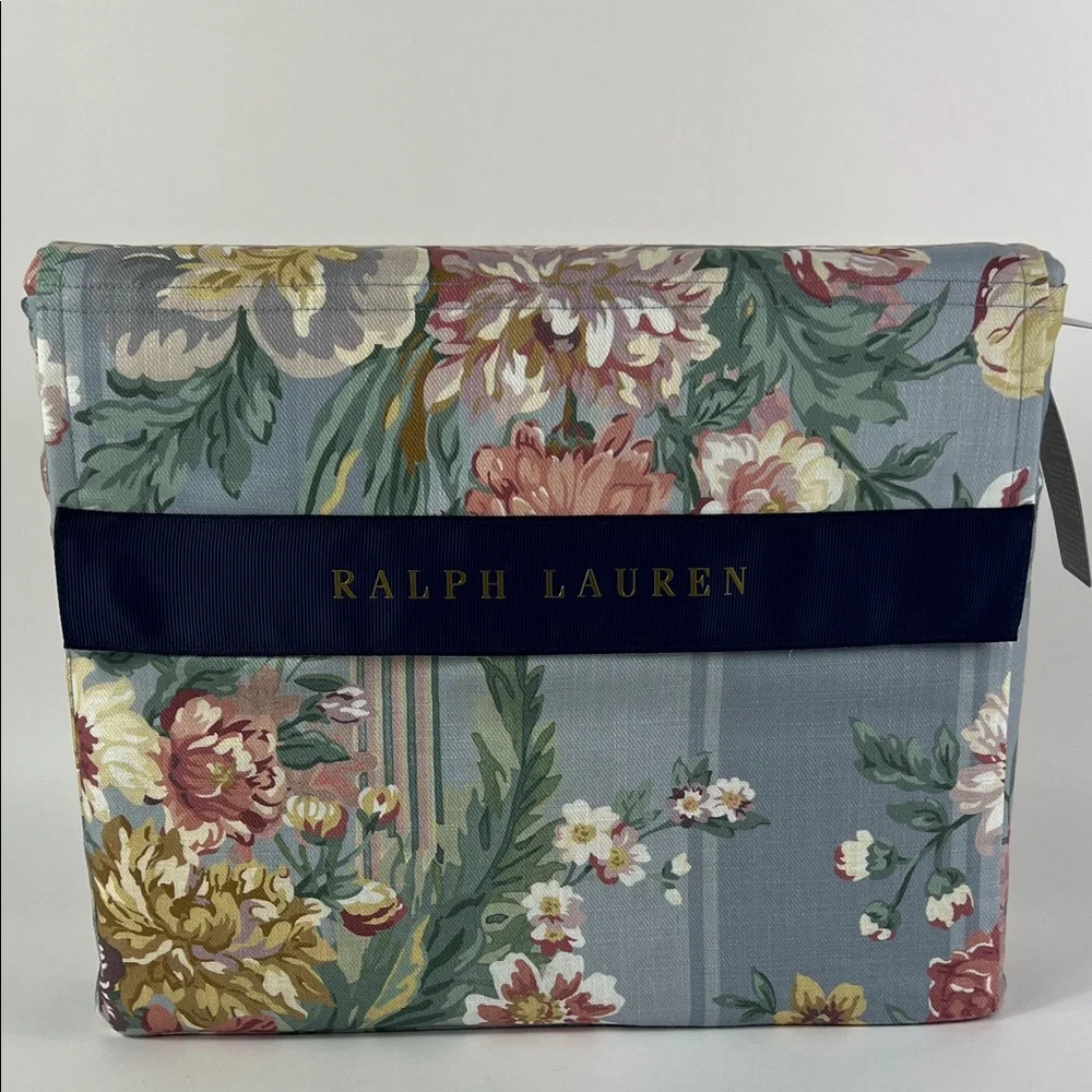 Ralph Lauren Adalia Duvet Cover Full Queen Blue Pink Floral Cottage Style NEW